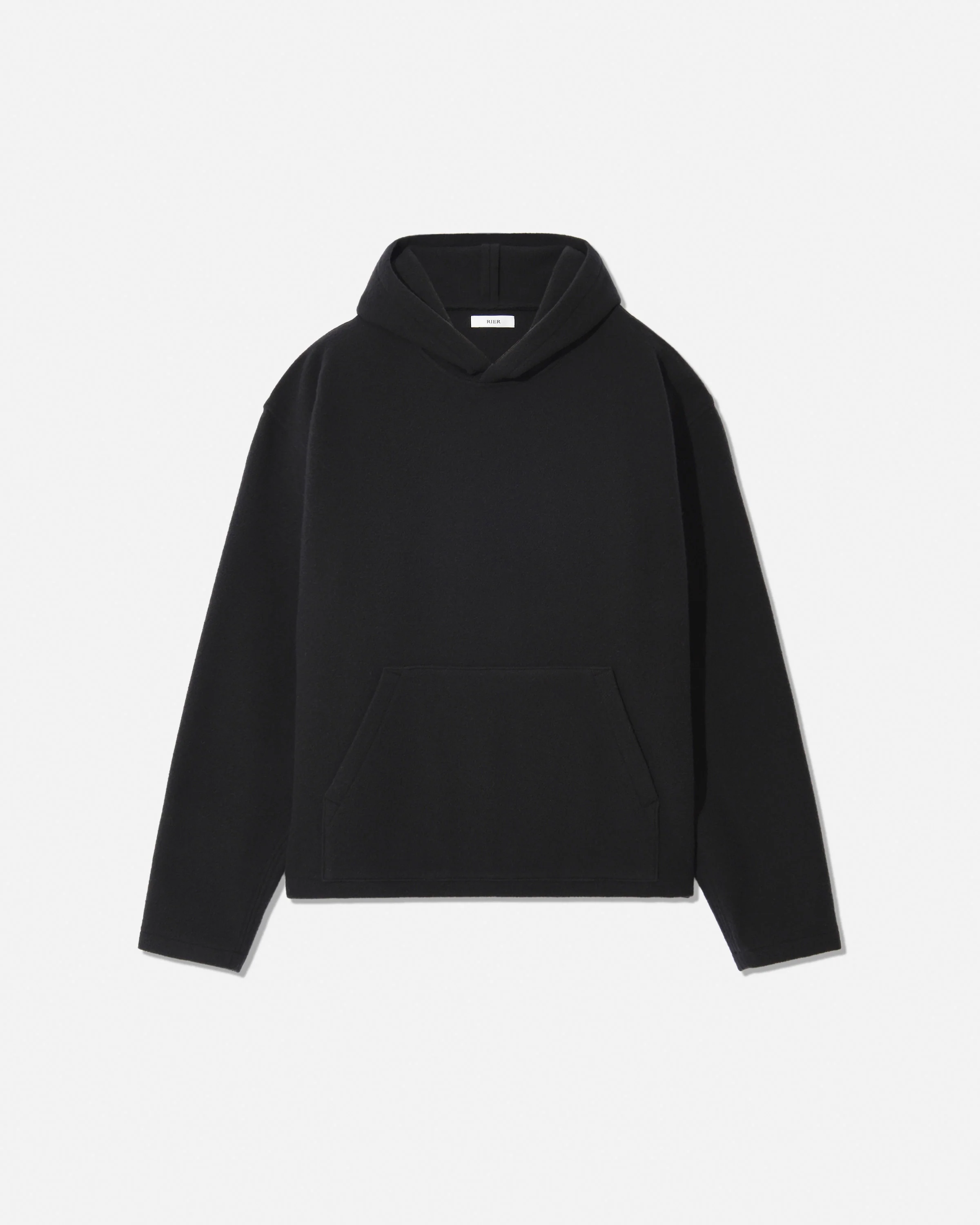 Fleece hoodie charbon