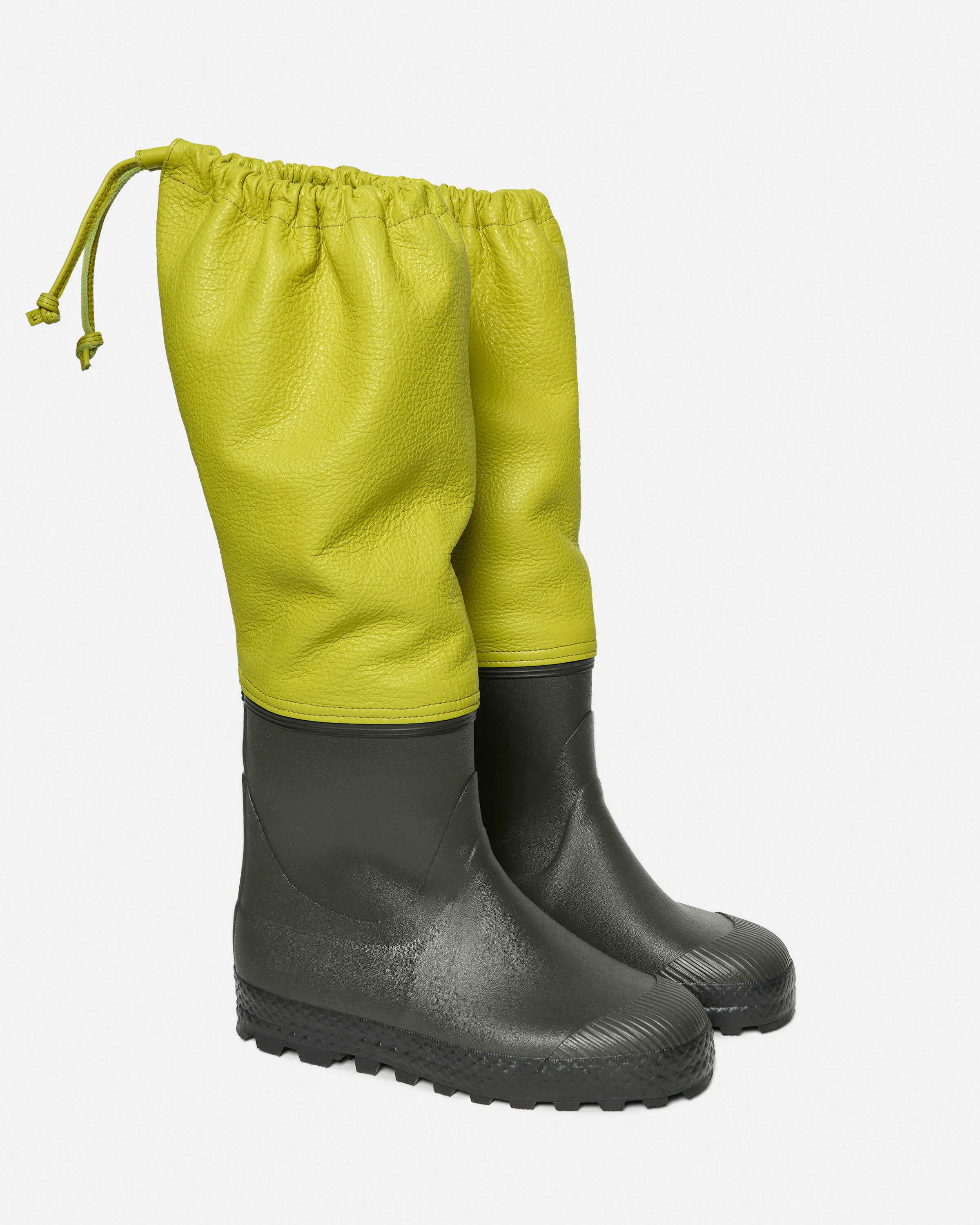 Rain boots signal yellow