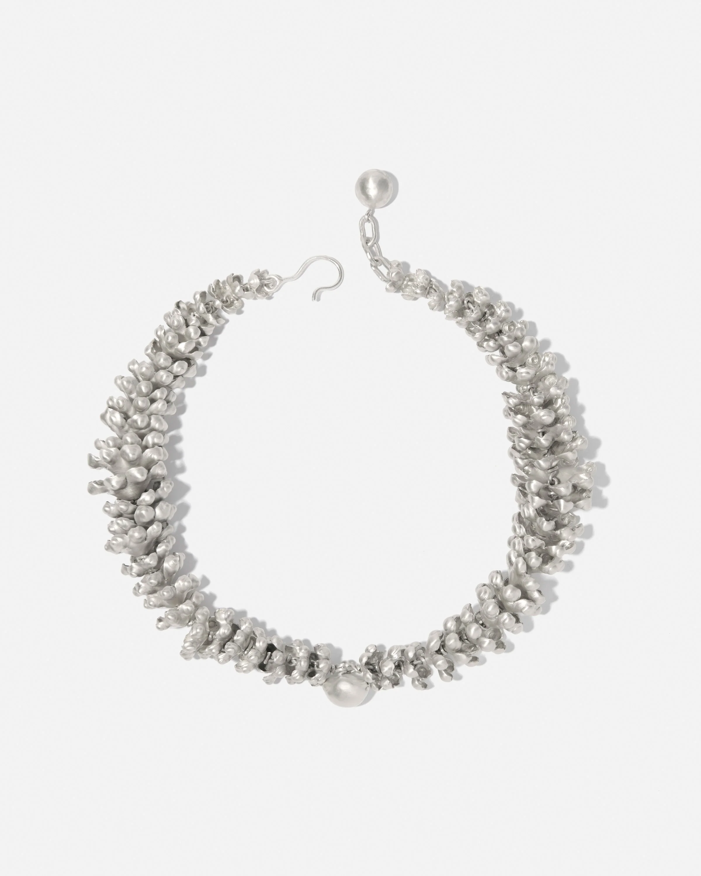 Sterling-silver necklace pinecone