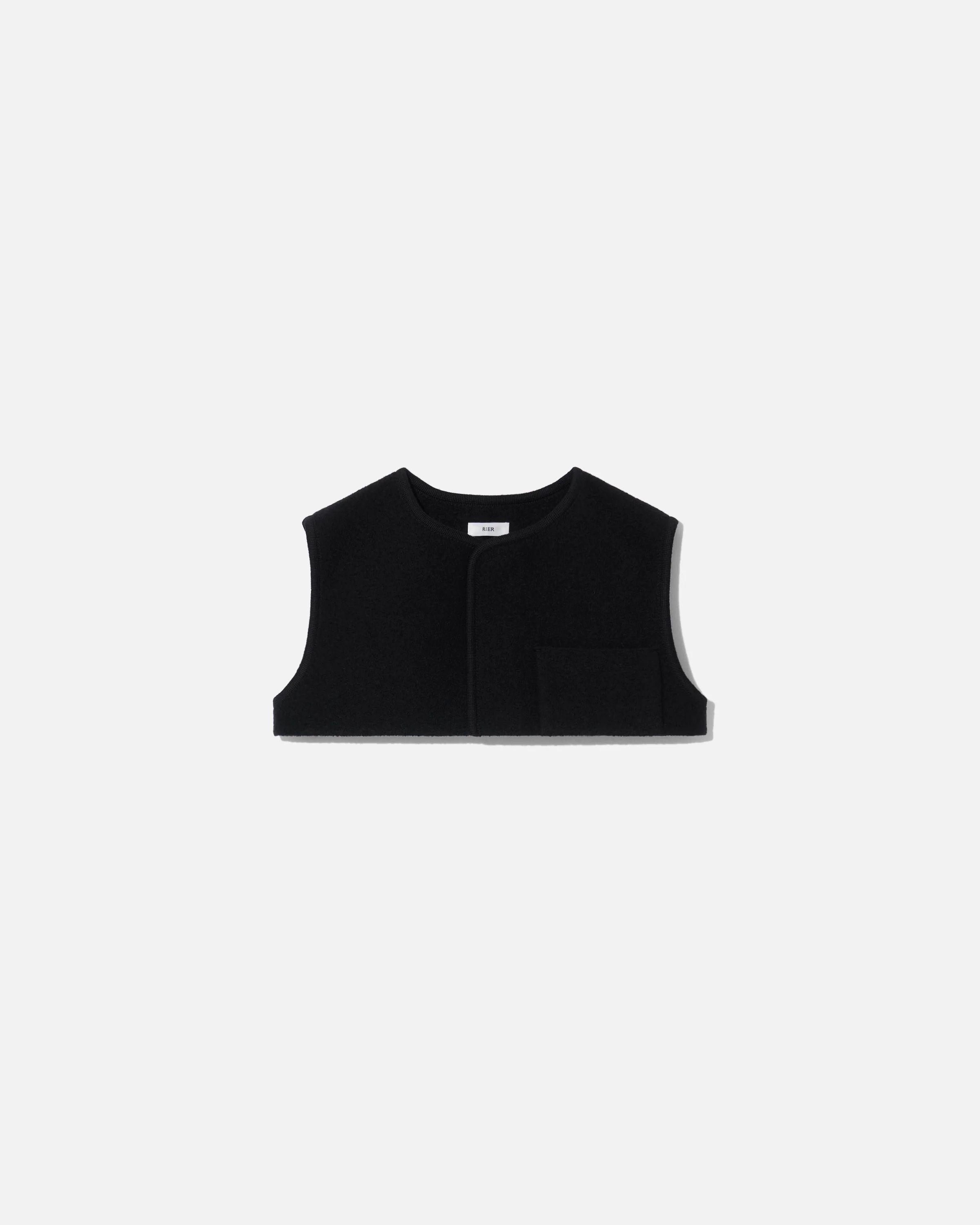 Walker light gilet crop black