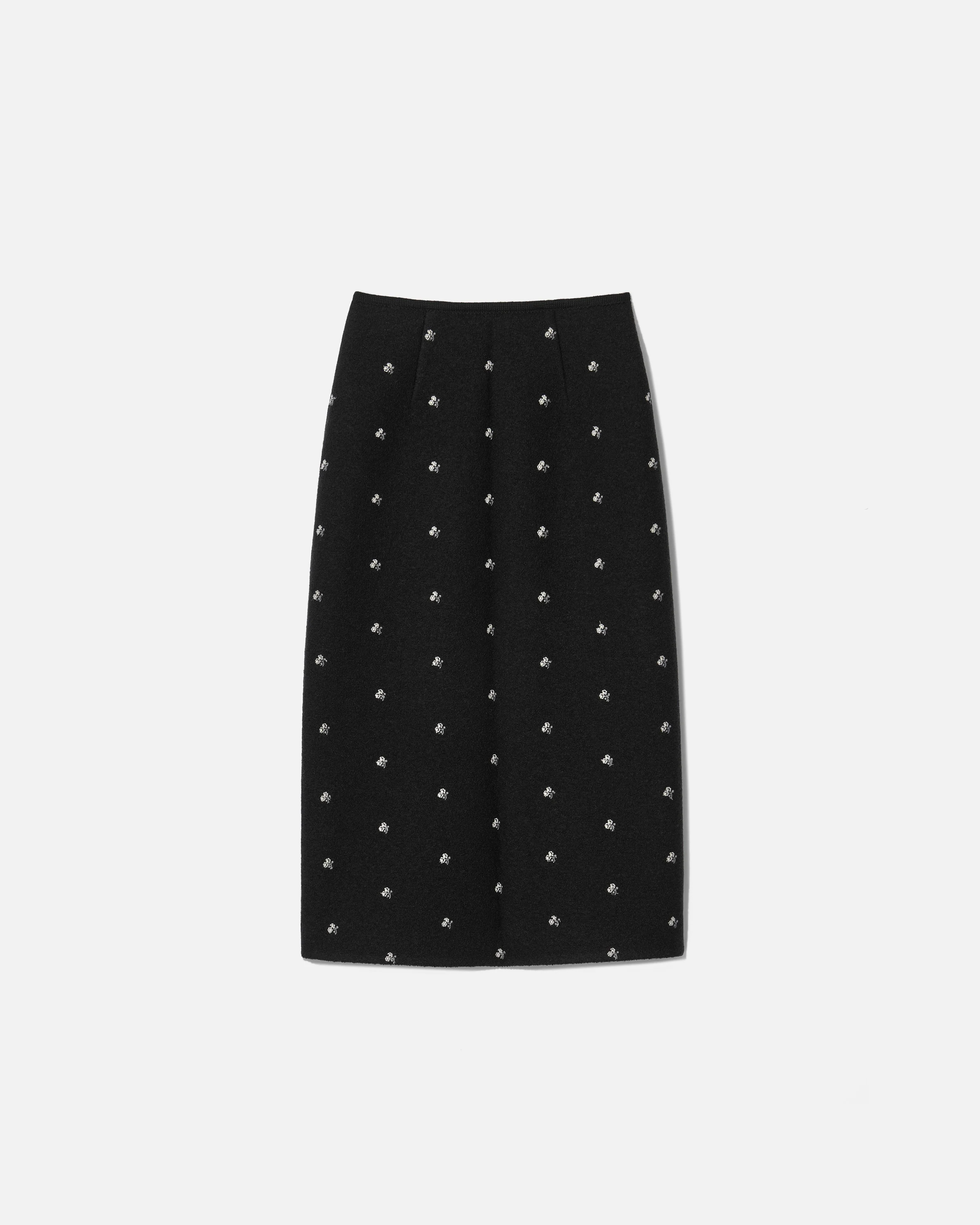 Walker wrap-skirt flowers black - Image 2